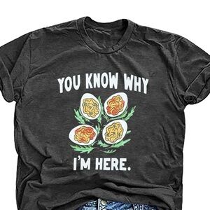 Graphic Tee with Deviled Eggs